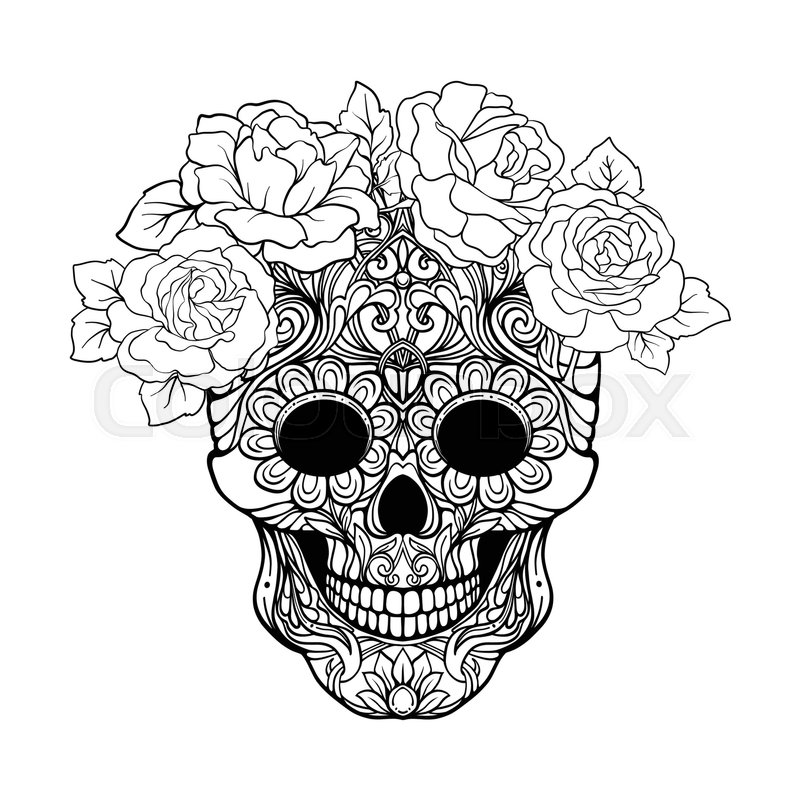 Rose Pattern Drawing Free download on ClipArtMag