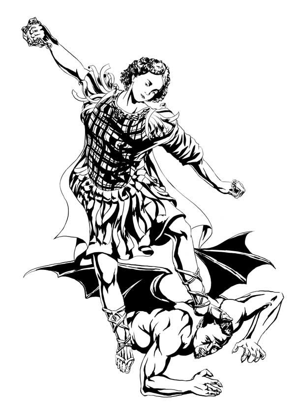 Saint Michael Drawing Free download on ClipArtMag