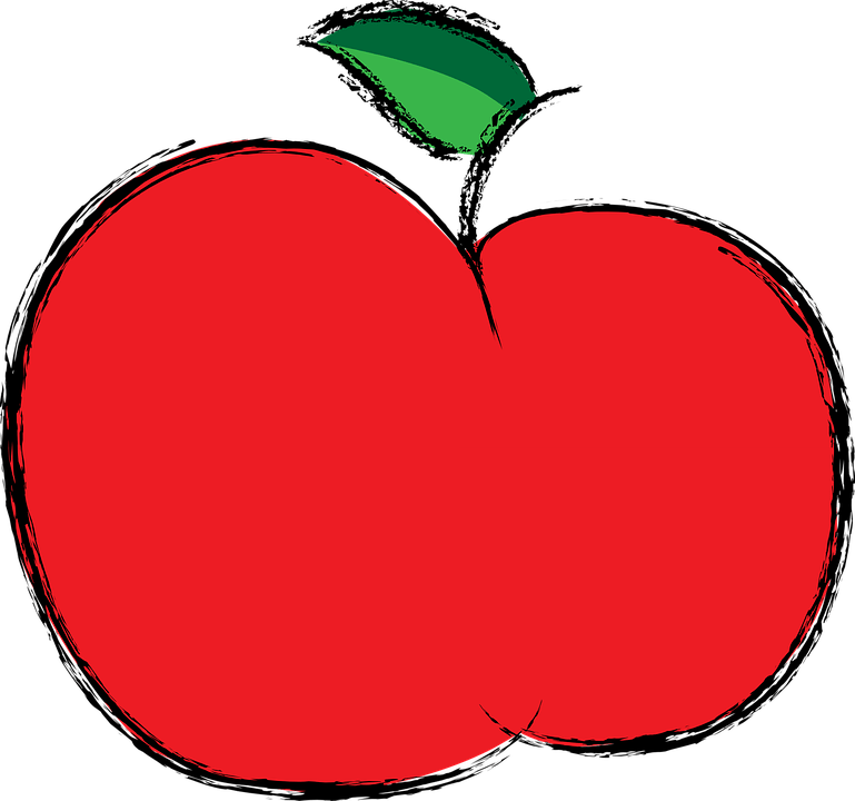 Simple Apple Drawing Free download on ClipArtMag