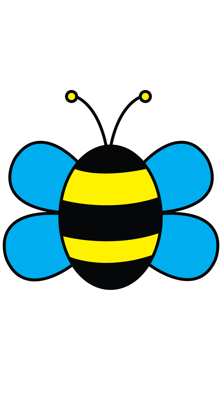 Simple Bee Drawing Free download on ClipArtMag