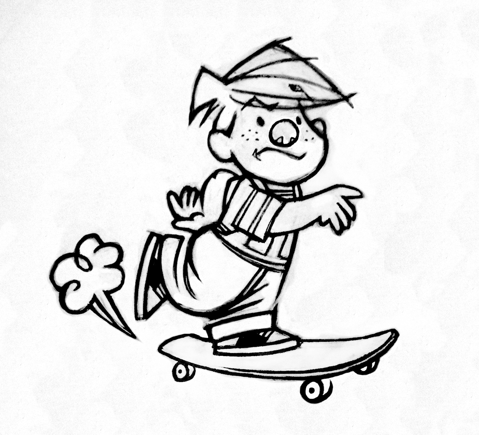 Skateboard Drawing Free download on ClipArtMag
