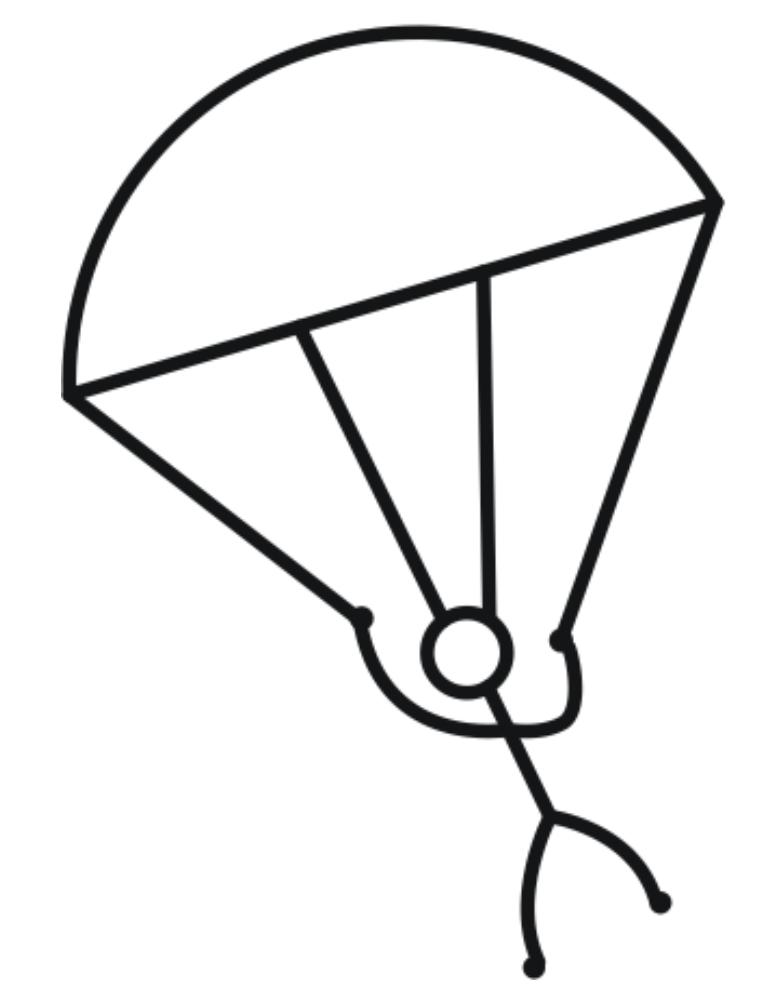 Skydiving Drawing Free download on ClipArtMag