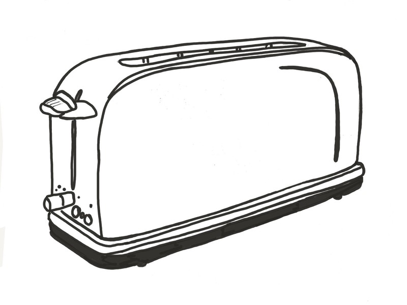 Toaster Drawing Free download on ClipArtMag