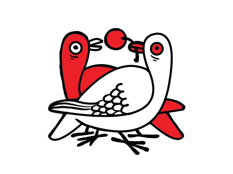 Two Turtle Doves Drawing Free download on ClipArtMag