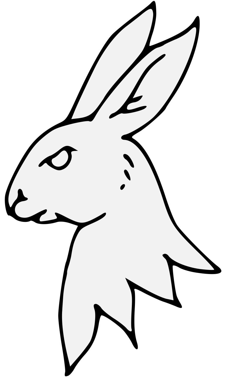White Rabbit Drawing Free download on ClipArtMag