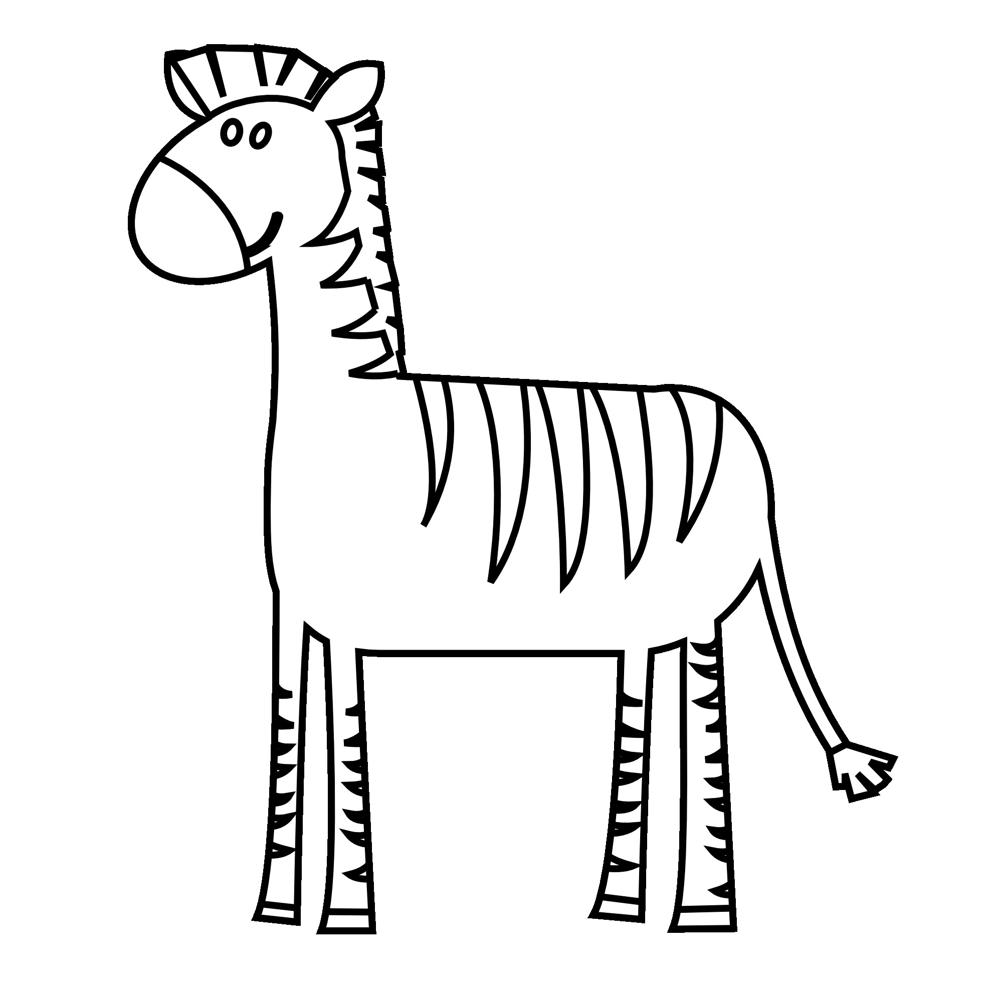 Zebra Drawing Easy Free download on ClipArtMag