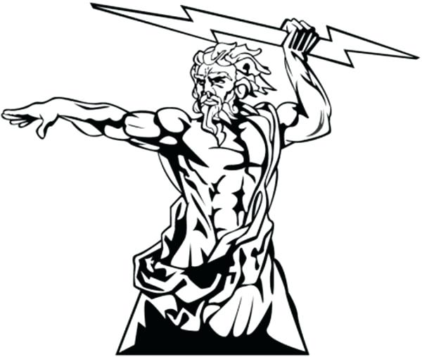 Greek God Zeus Tattoo Stencil tattoo design