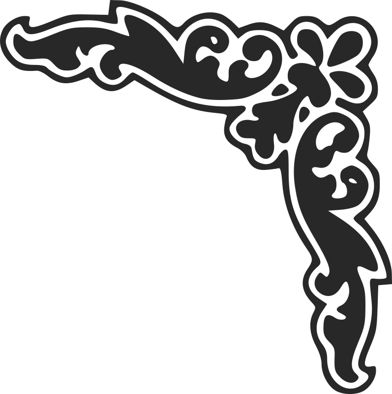 Simple Corner Borders Free download on ClipArtMag