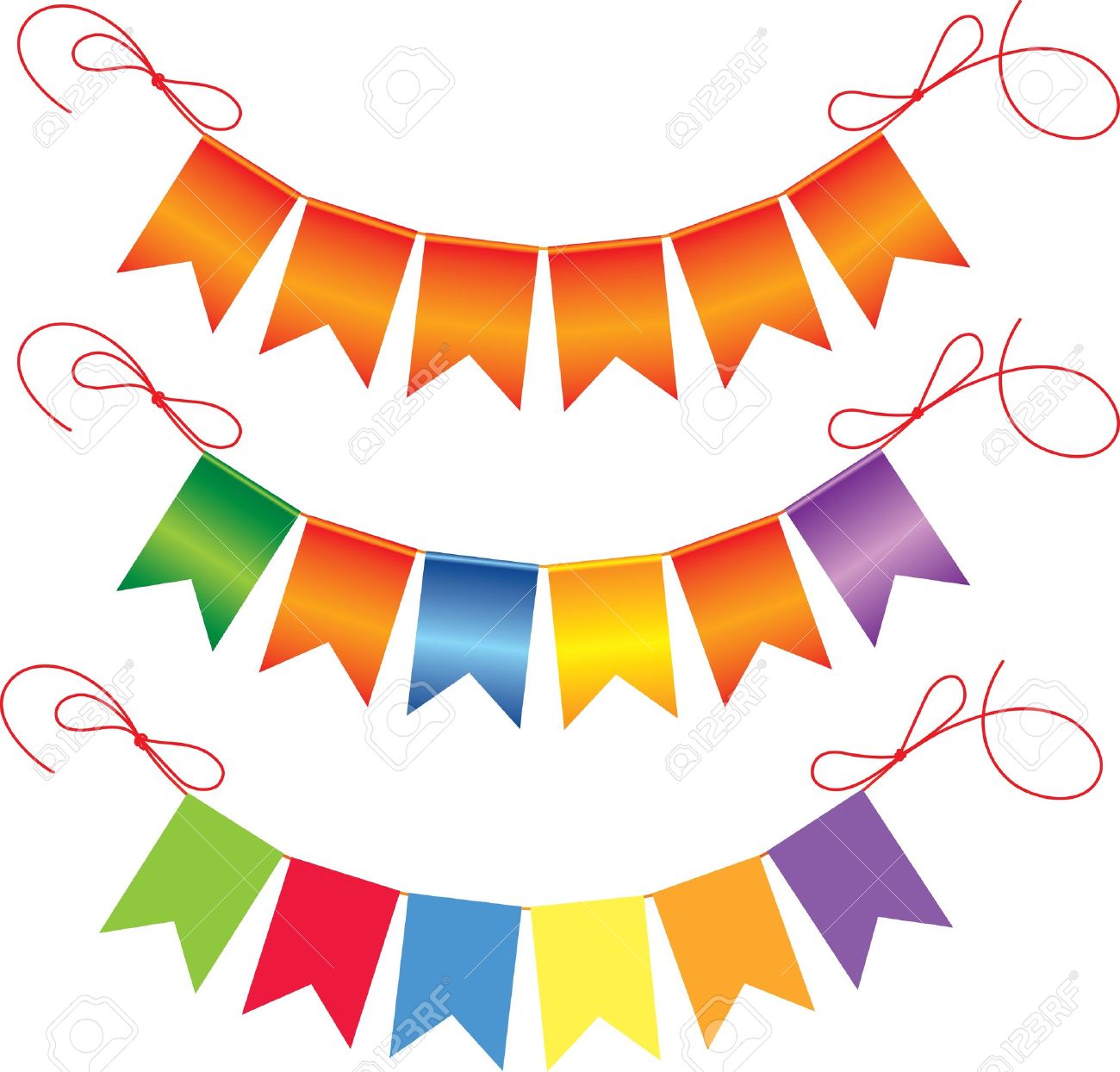 Triangular Flag Banner Free download on ClipArtMag