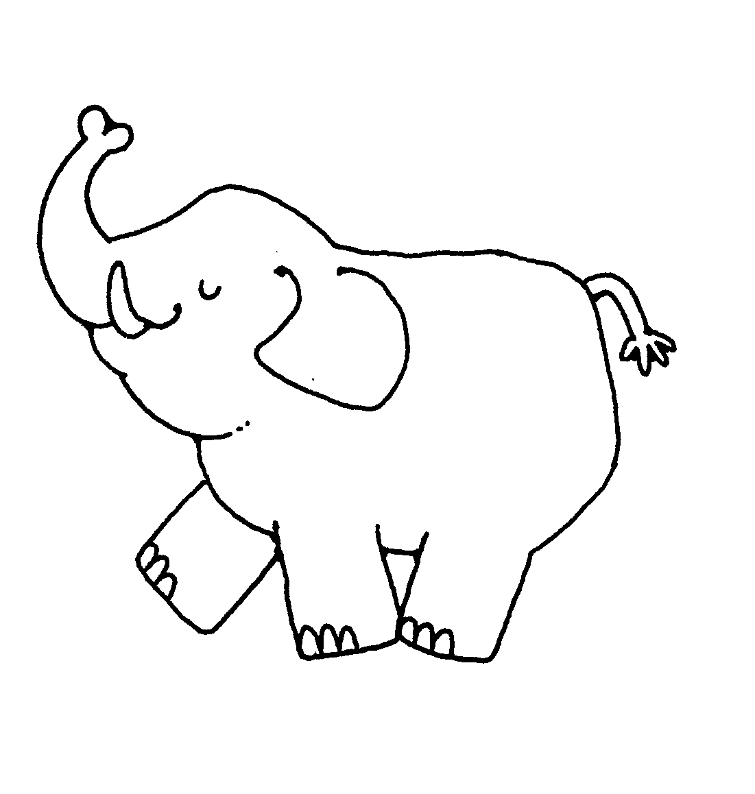 Elephant Line Art Cliparts.co