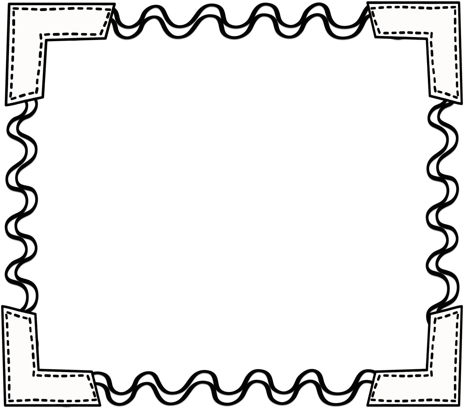 school supplies clipart black and white borders Clipground