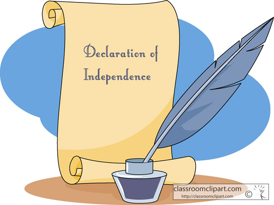 Declaration of independence clipart Clipground