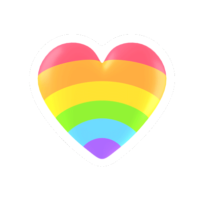 Rainbow Heart Royalty Free Gif Animated Sticker Free Png Animated Icon