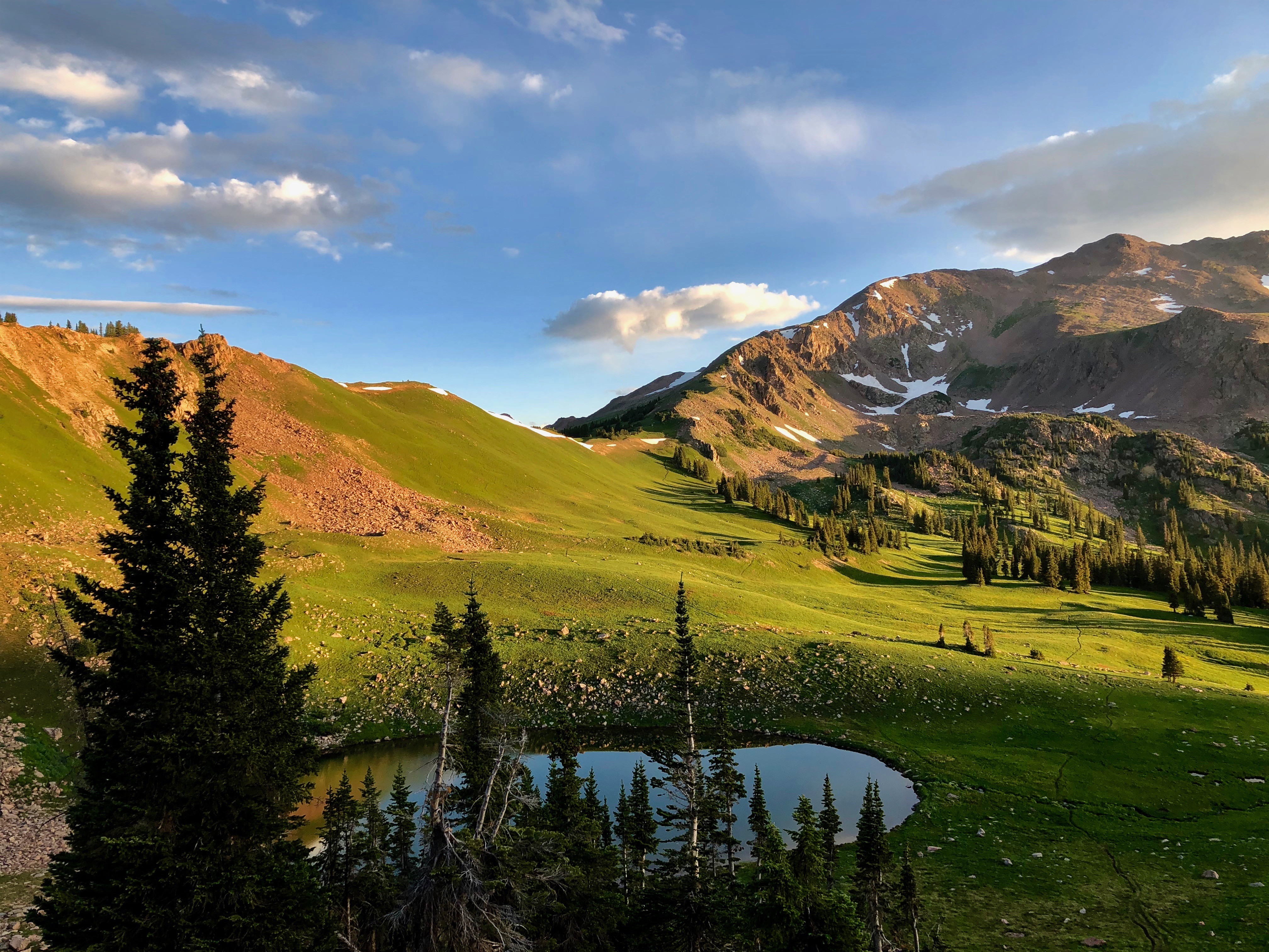 High income and beautiful views. Eccles Pass, Gore Range, Colorado.