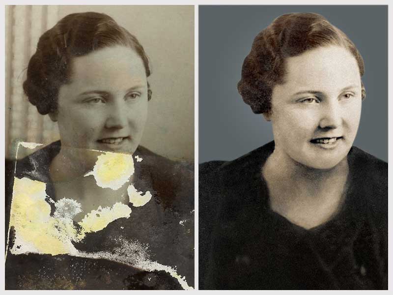 Photo Restoration Services Old & Damage Photo Repair Service