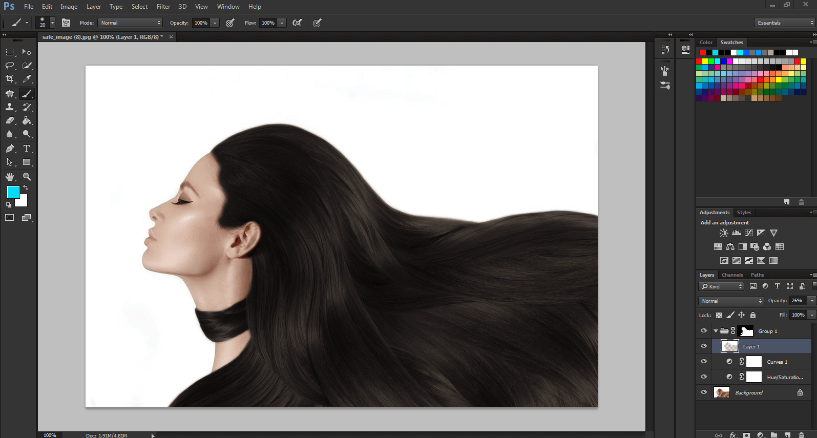 How to change hair color in by color changing service?