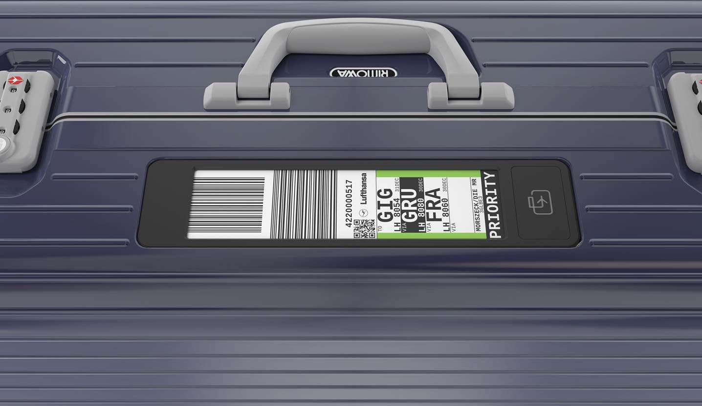 Rimowa lanza una maleta con etiquetas electrónicas