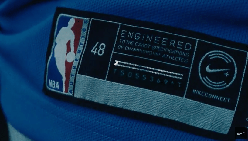 Nike las conectadas' de la NBA con etiquetas