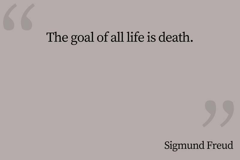 Sigmund Freud Quote Goal of Life... Clips for Class
