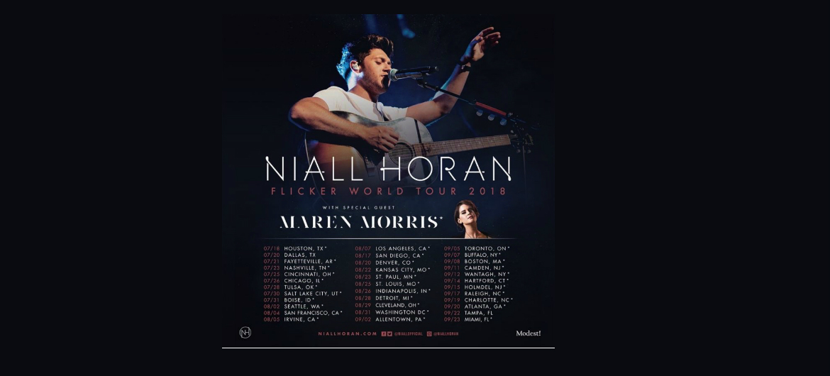 Niall Horan: Flicker World Tour 2023, September 8 Niall Horan Brings Flicker World Tour To U.s. And Canada - Clizbeats.com