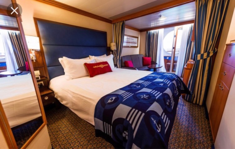 Balcony Cabin 7600 on Disney Magic, Category 55