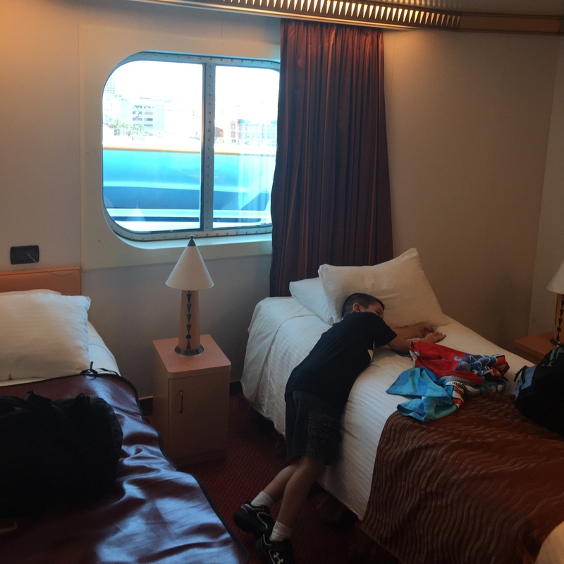 Inside Cabin 10203 on Carnival Magic, Category 4J