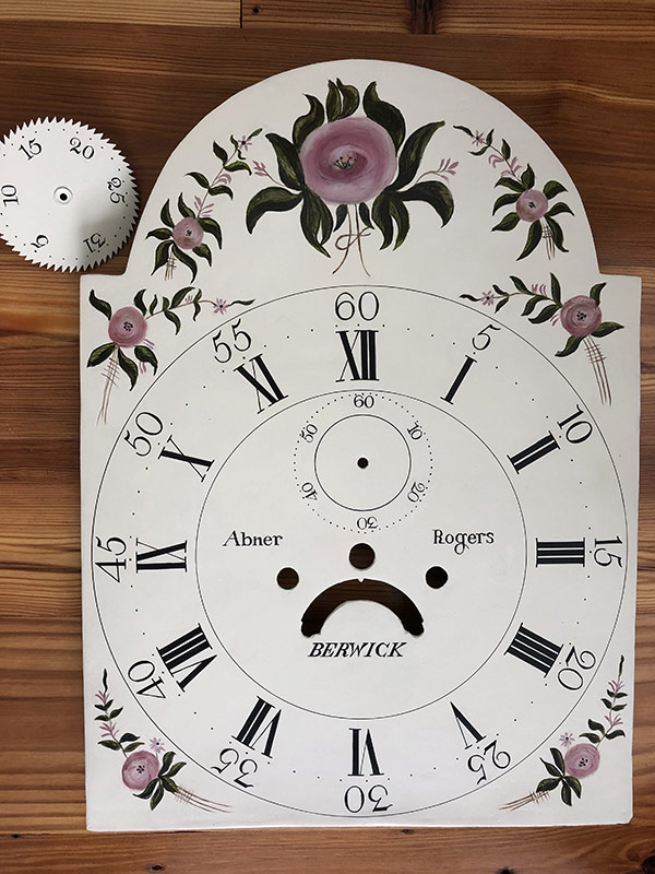 Grandfather Tall Case Painted Dial Restoration Clock Dial