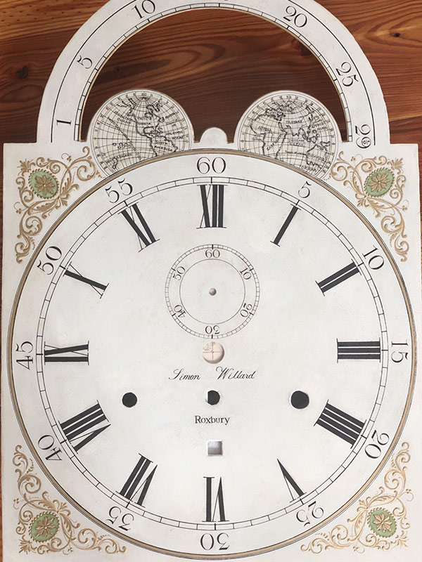 Grandfather Tall Case Painted Dial Restoration Clock Dial