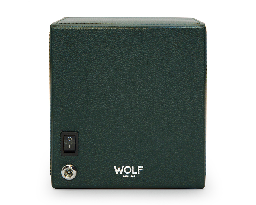Wolf Cub Green Watch Winder With Cover Wolf Winders Clock Doctor