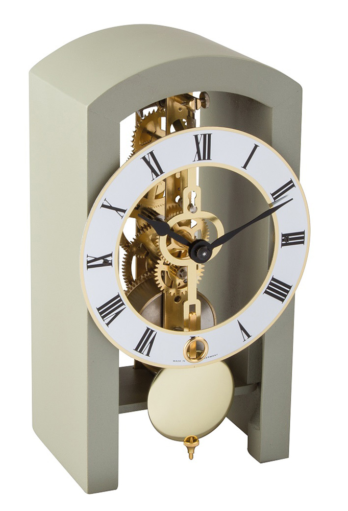 Hermle PATTERSON Grey Mantel Clock 23015D10721 Clock Doctor