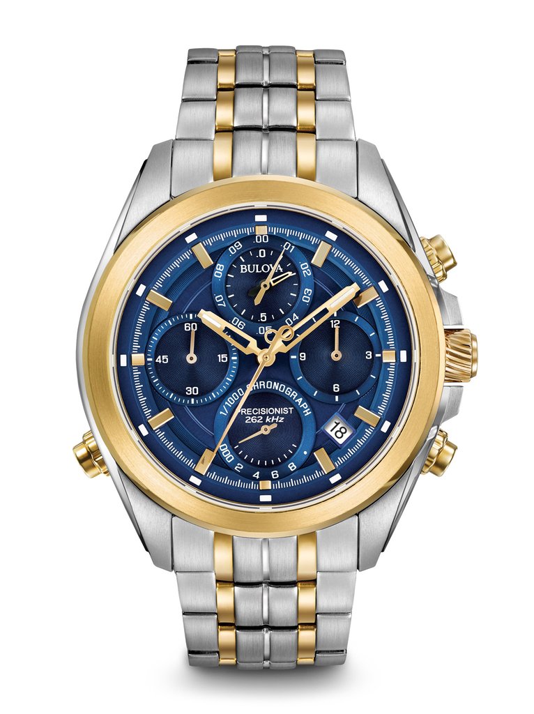 Bulova Men's Precisionist Chronograph Watch 98B276 Clock Doctor