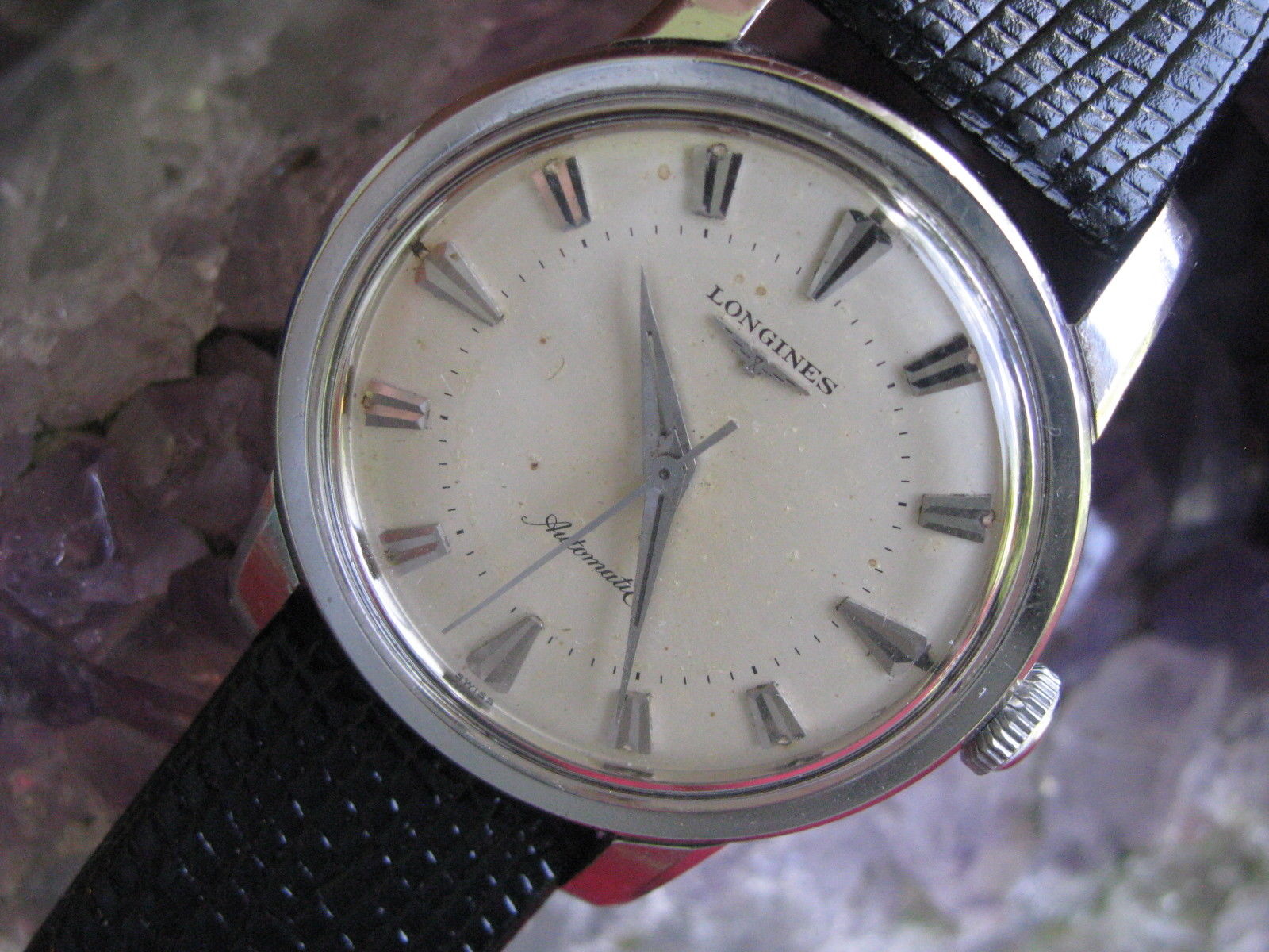 Longines Vintage Stainless Steel Automatic Wrist Watch Mike's H&E Clocks