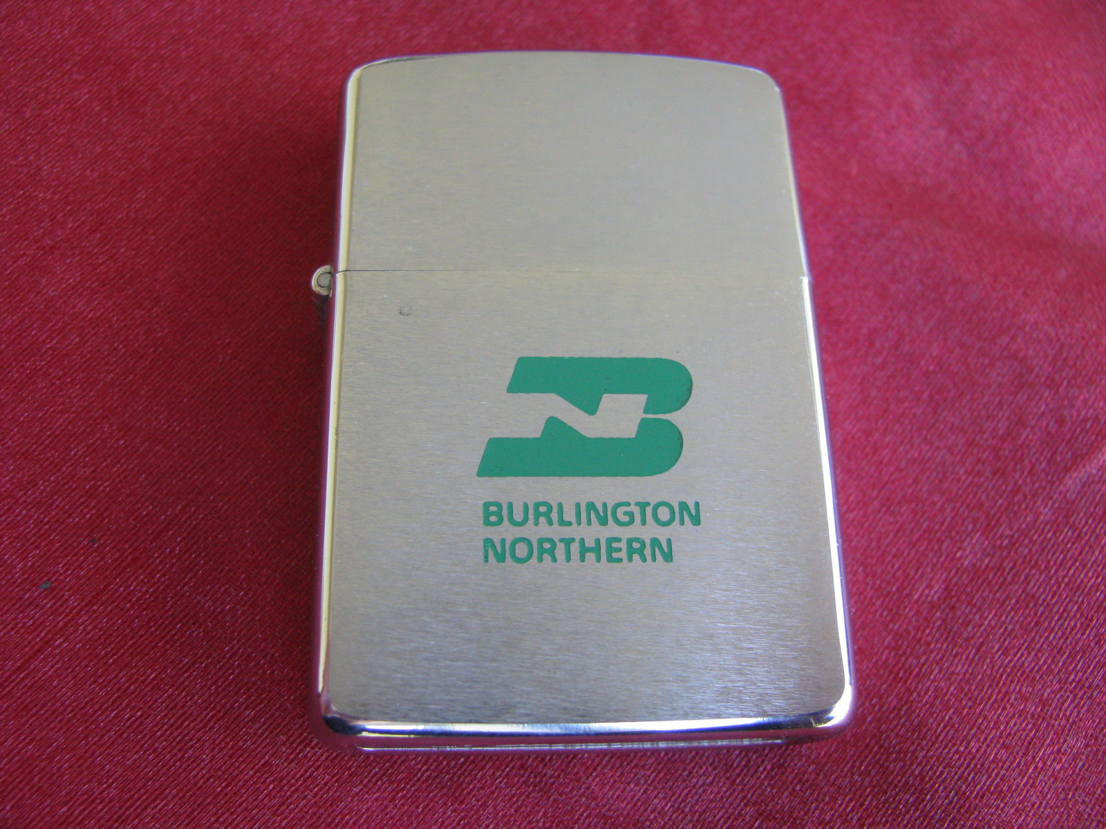 Vintage Zippo Lighter 1969 Advertising Burlington Northern Railroad