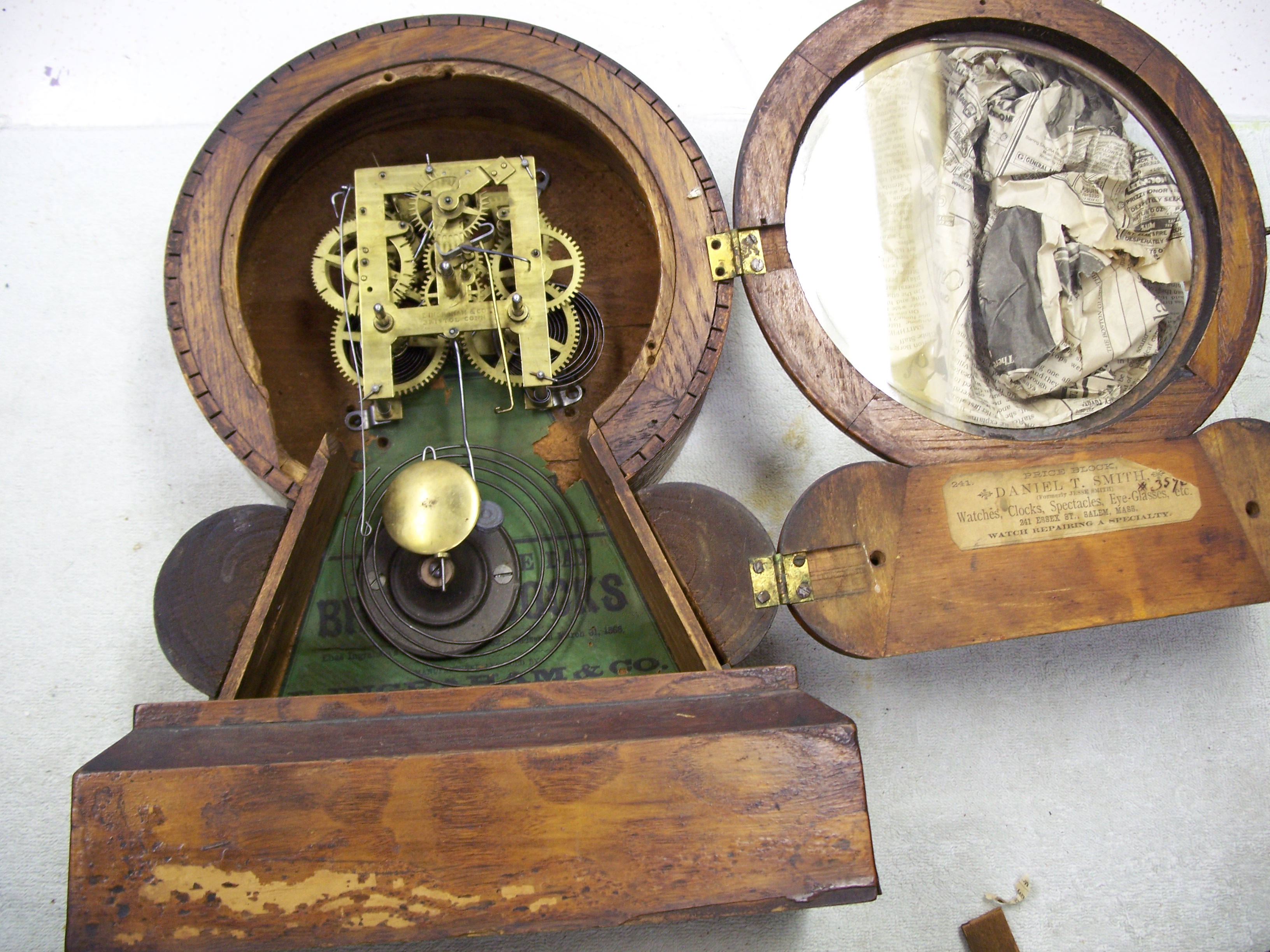 Ingraham Grecian Mantel Clock Clockfolk of New England