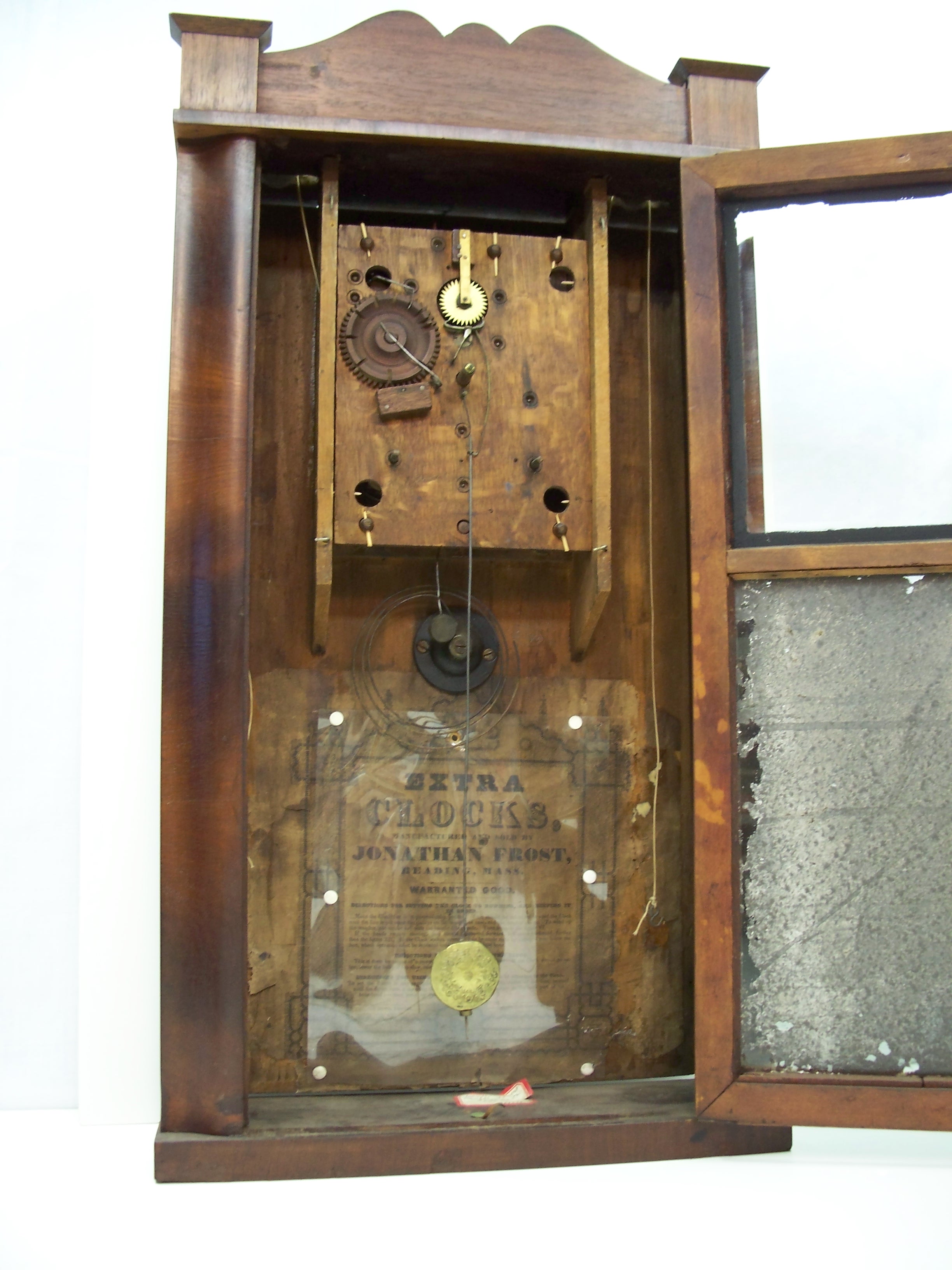 30 Hour Wooden Works Clock Clockfolk of New England