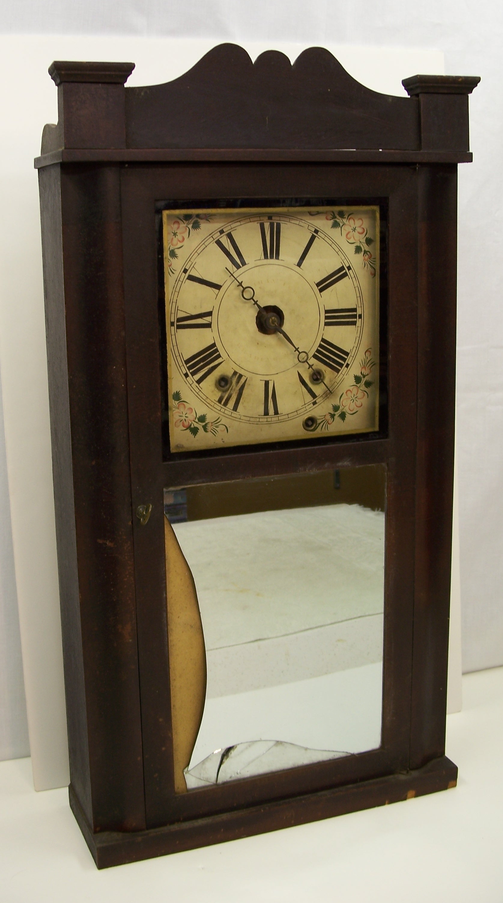 Wooden works alarm clock Clockfolk of New England