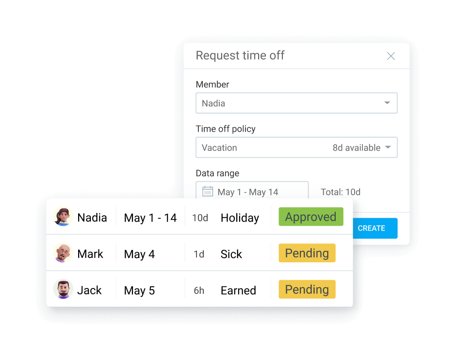 Approval Clockify Features