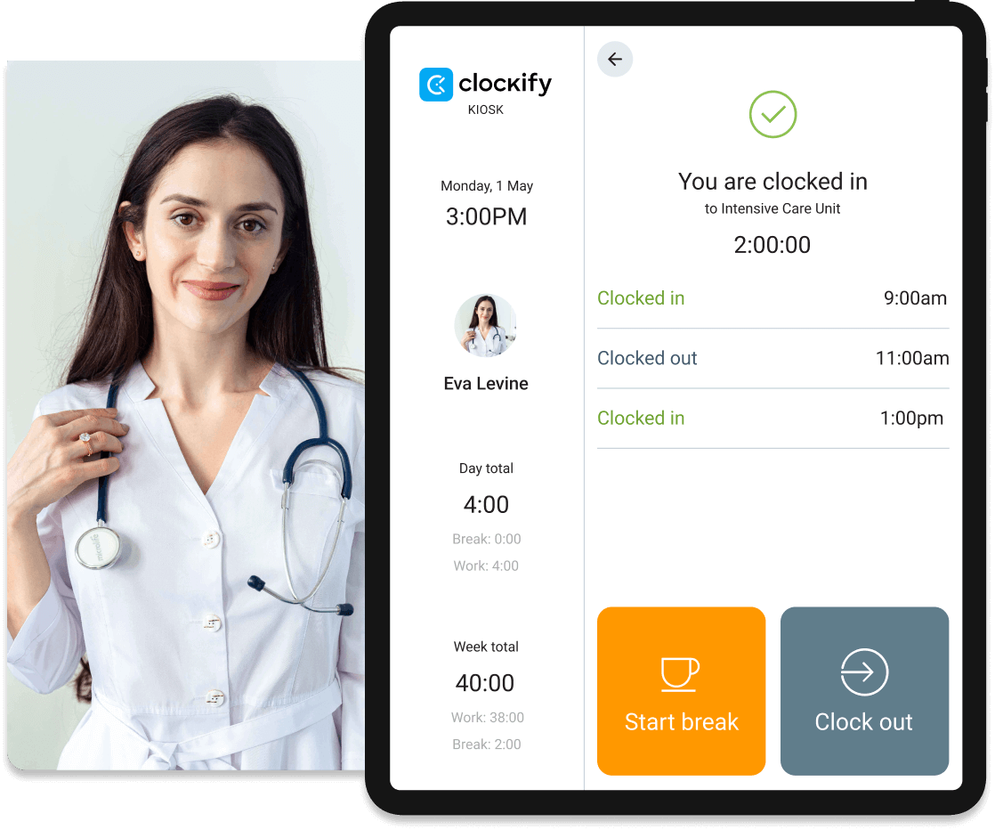 Time Clock for Healthcare Services Clockify™