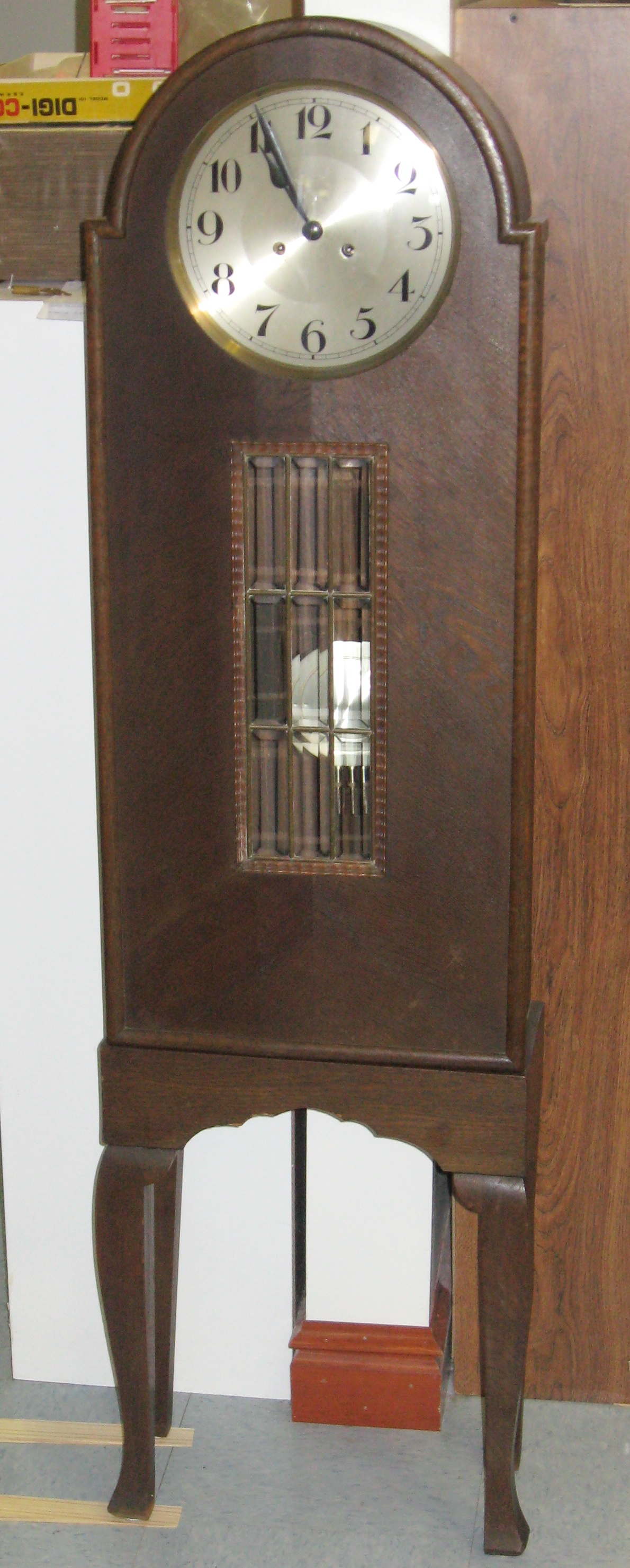 German Granddaughter Clock, 4 1/2 Feet Tall