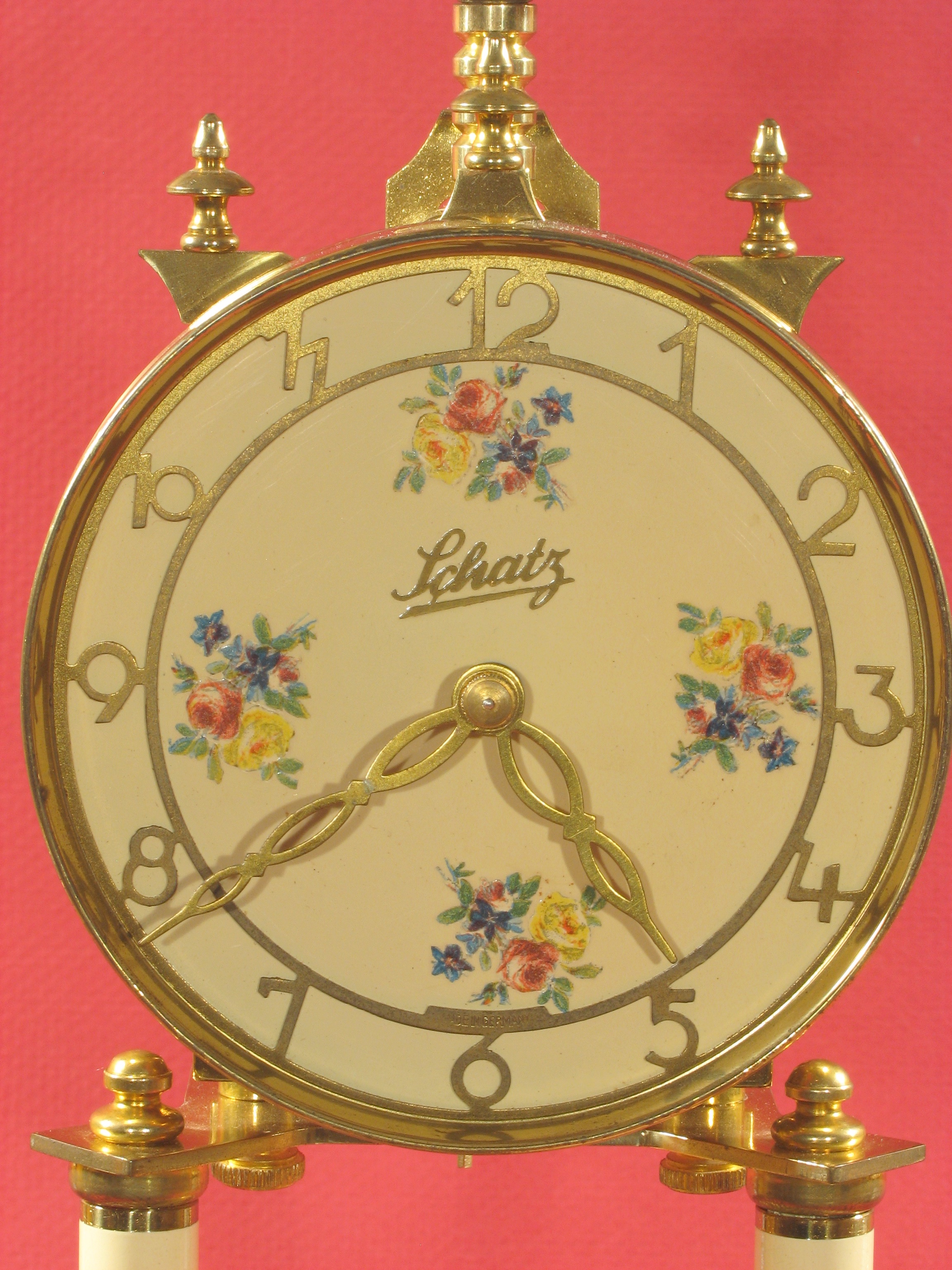 Schatz Standard 400 Day Clock with 2 Jewels, Auxiliary Mainspring and Adjustable Pallets