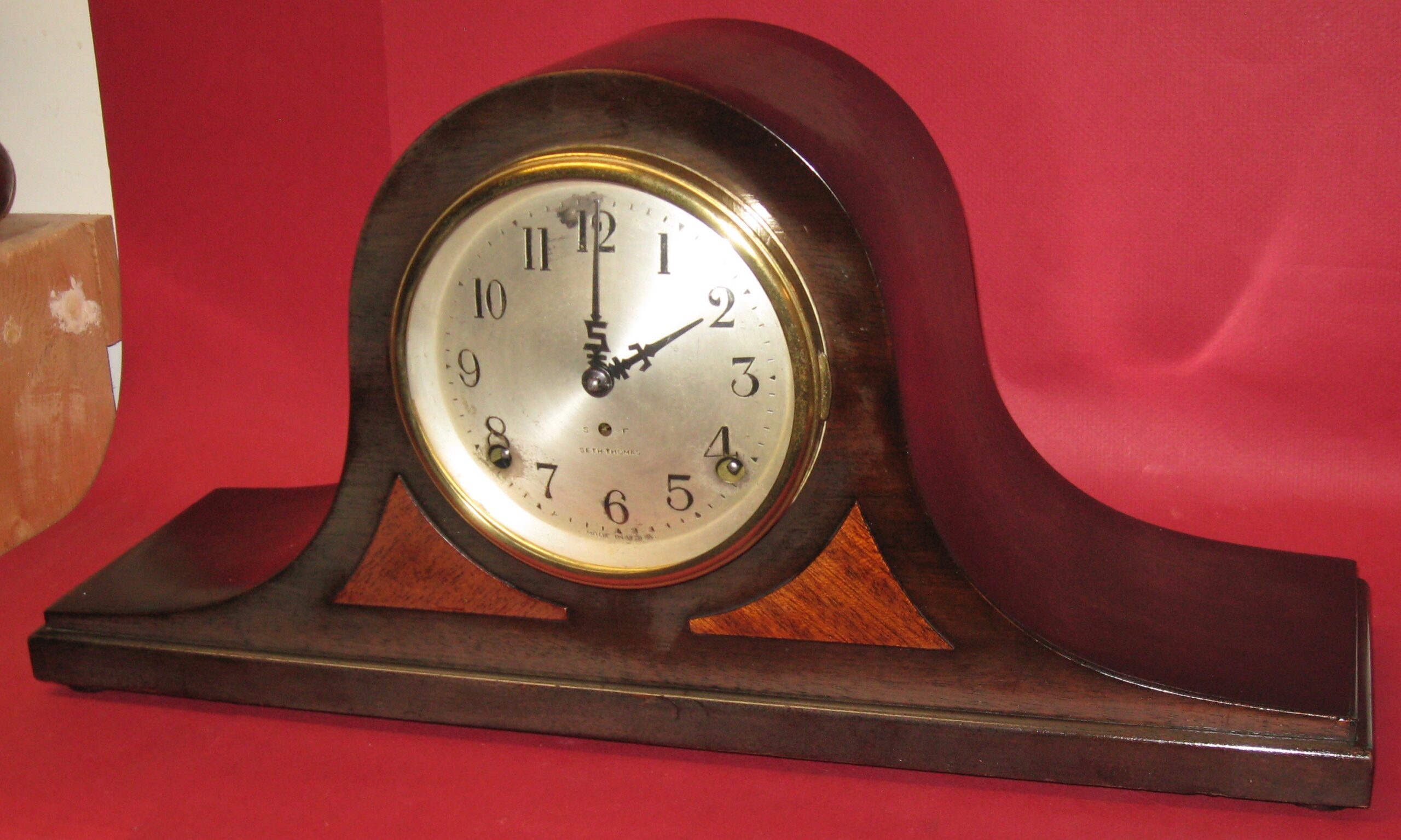 Seth Thomas Tambour Mantel Clock, No. 89 Movement, Thin Time Mainspring