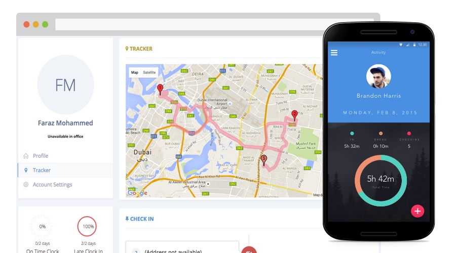 Employee Tracking Android App ClockIt