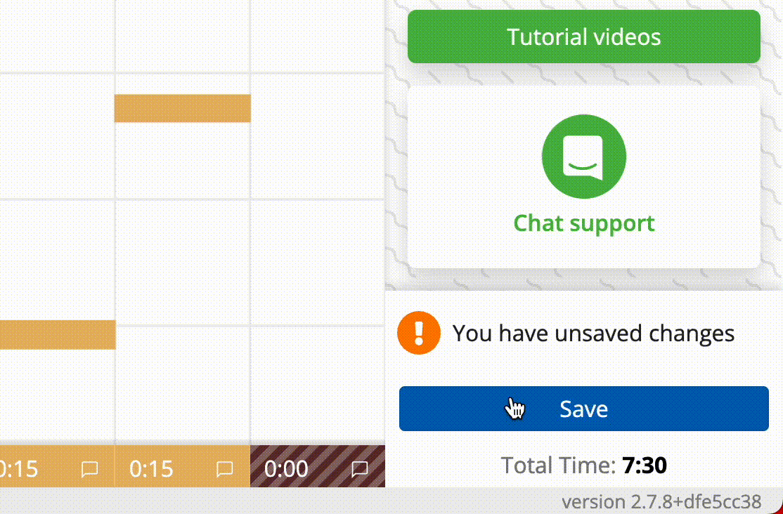 Save a timesheet • Clockk
