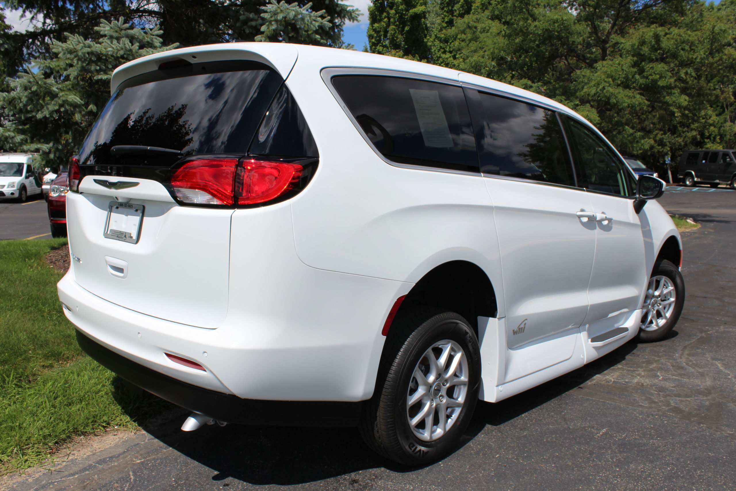 2022 White Chrysler Voyager LX with VMI Northstar Infloor Conversion Wheelchair Van for Sale