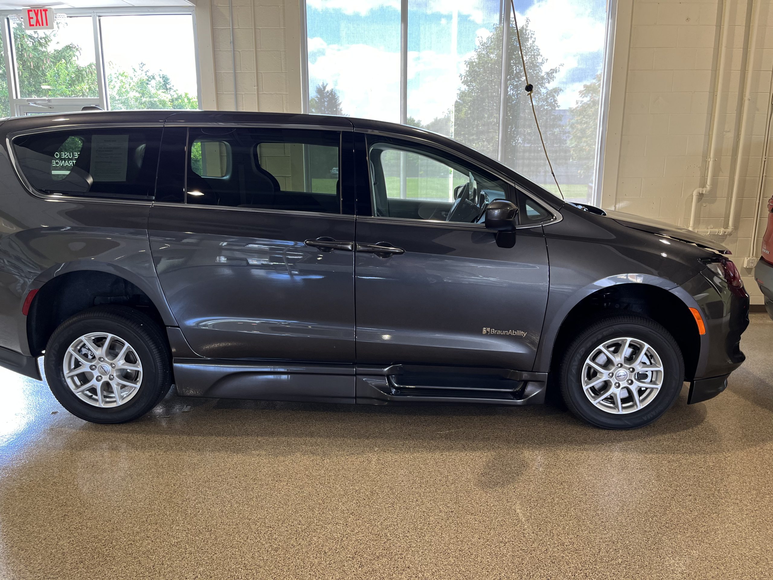 2022 Granite Crystal BraunAbility Chrysler Voyager with XTC Conversion Wheelchair Van for Sale