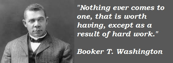 Booker T Washington on race pimps 'Making a living of their troubl No
