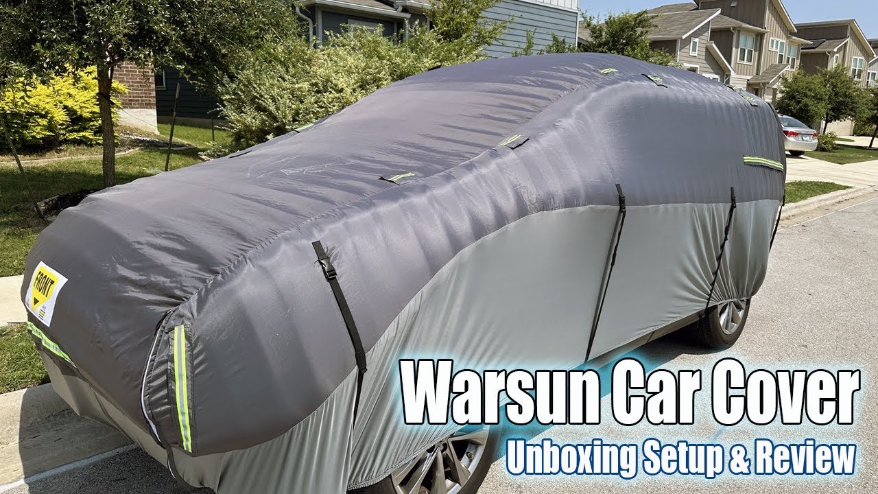 Amazing Warsun AllWeather and Hail Car Cover Unboxing and Review