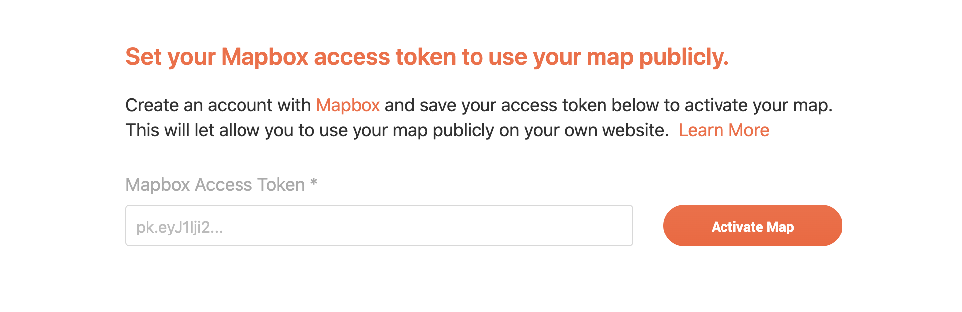How do I add my Mapbox access token to activate my account? Closeby