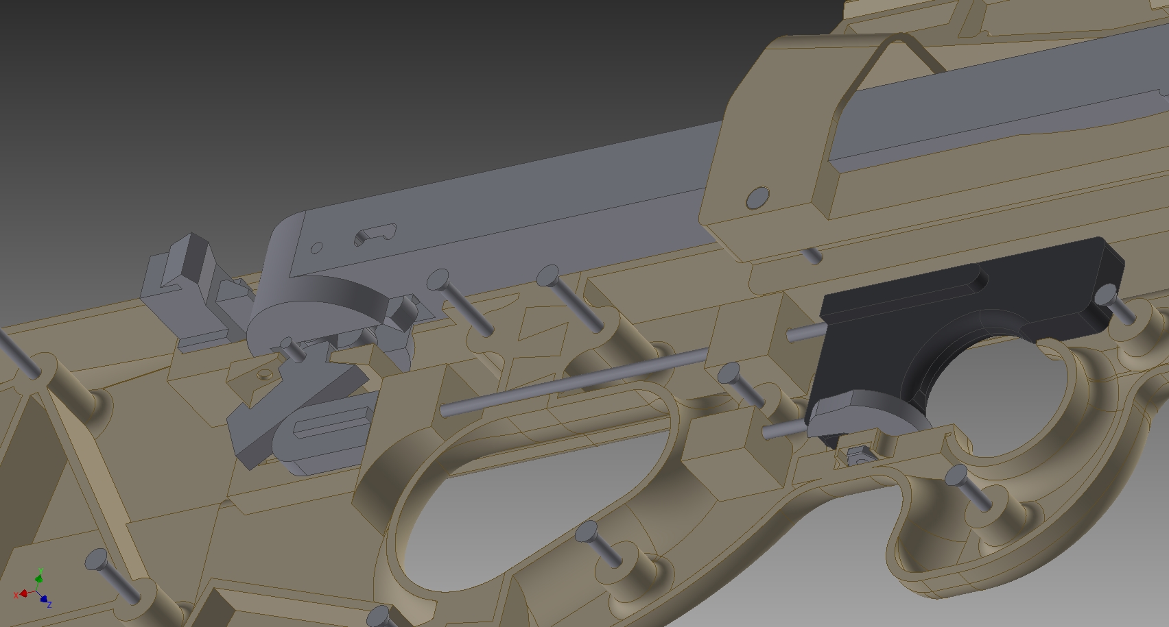 3D printed Rubber Band Gun P90 – Yuri Murakami