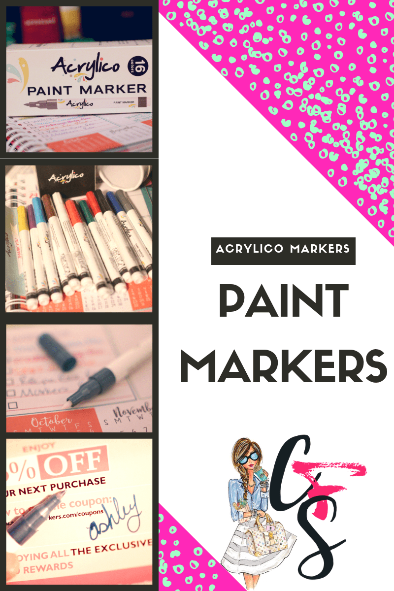 Paint Markers for Rock, Ceramic, Wood, Glass, Fabric & Canvas Painting